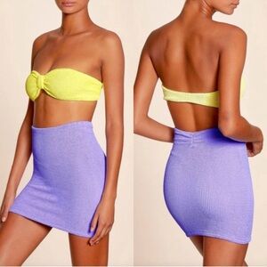 Hunza G Mini Skirt in Lilac